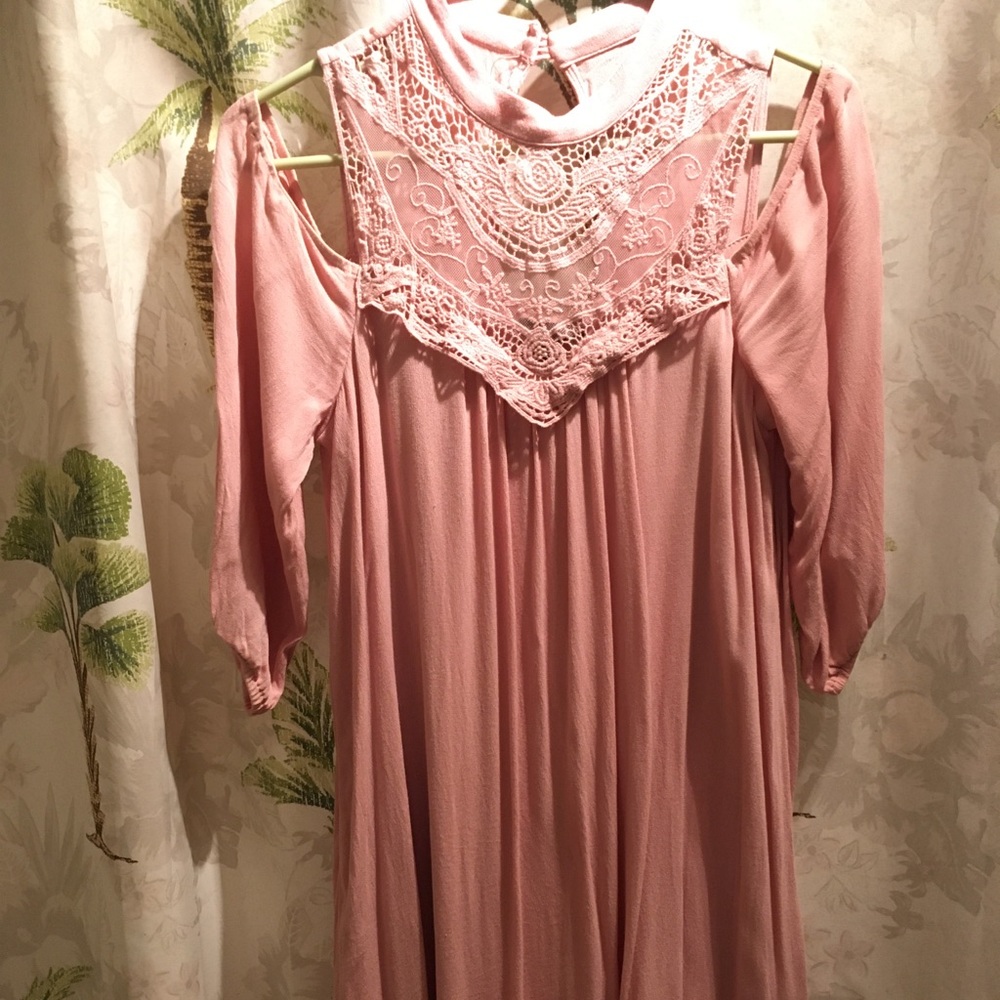 Long sleeve laced top dress